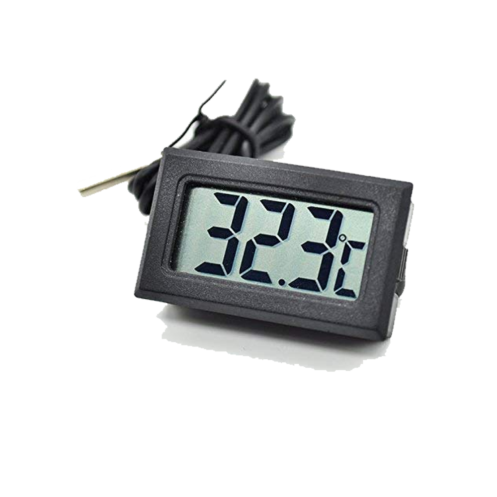 Digital Temperature Meter with Sensor Wired Room temperaure/fridges, Indoor Outdoor Portable Pocket LCD Electronic Temperature Meter Tester