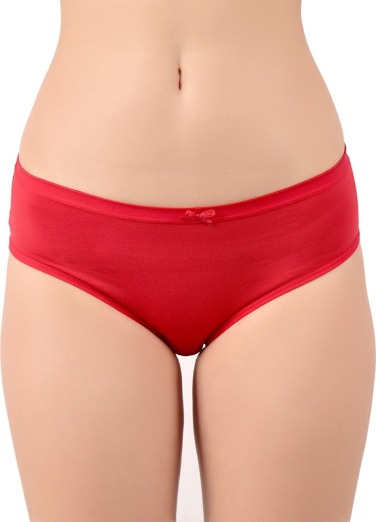 Women Hipster Red Panty Cotton Lycra Regular Fit (Pack of 1)